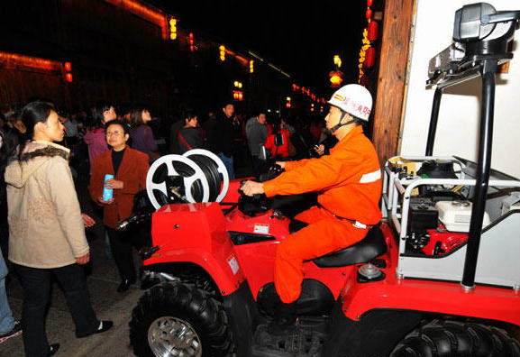 福州市消防部門的新型袖珍消防車