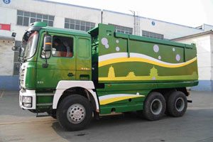 陜汽通力打造和諧文明的拉土車