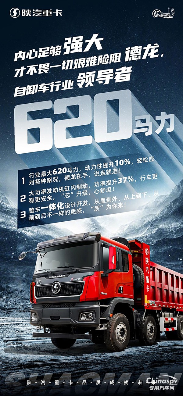 德龍X5000自卸王者，620馬力全“芯”升級(jí)，一路領(lǐng)航