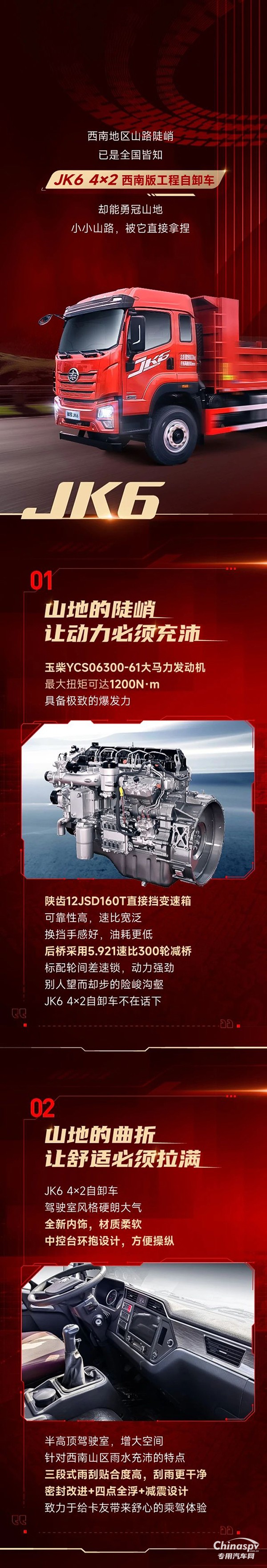 解放青汽JK6 4×2自卸車出馬，小小山路，拿捏～ ?