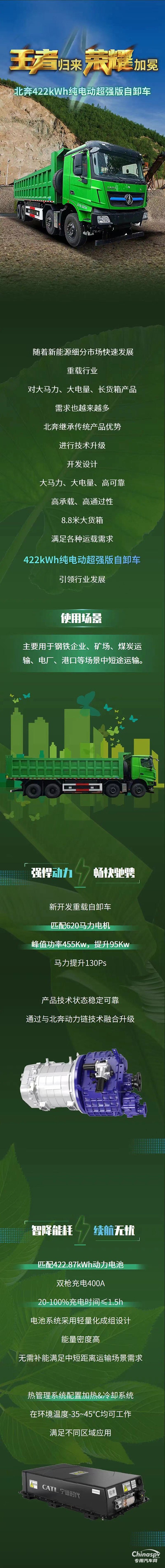 王者歸來(lái)，榮耀加冕！北奔422kWh純電動(dòng)超強(qiáng)版自卸車新品推薦