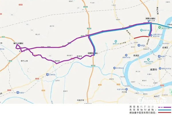 湖南湘潭雨湖區(qū)燃油重中型貨運車輛限行