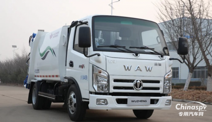 五征環(huán)?？萍妓{(lán)牌壓縮式垃圾車，助力潔凈城市煥新顏！