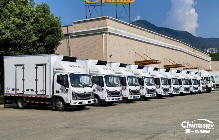 福田奧鈴玉兔III自動(dòng)擋冷藏車備受追捧,福建大客戶頻頻訂購(gòu)