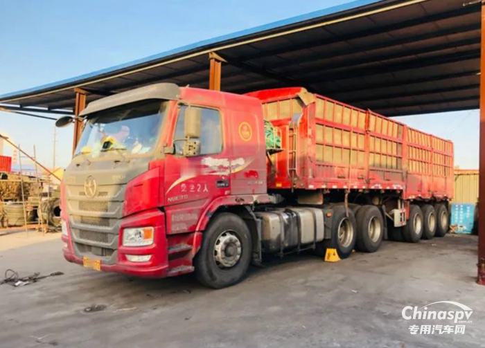 綜合對比故障率最低！大運N8E子母車征服能源運輸企業(yè)